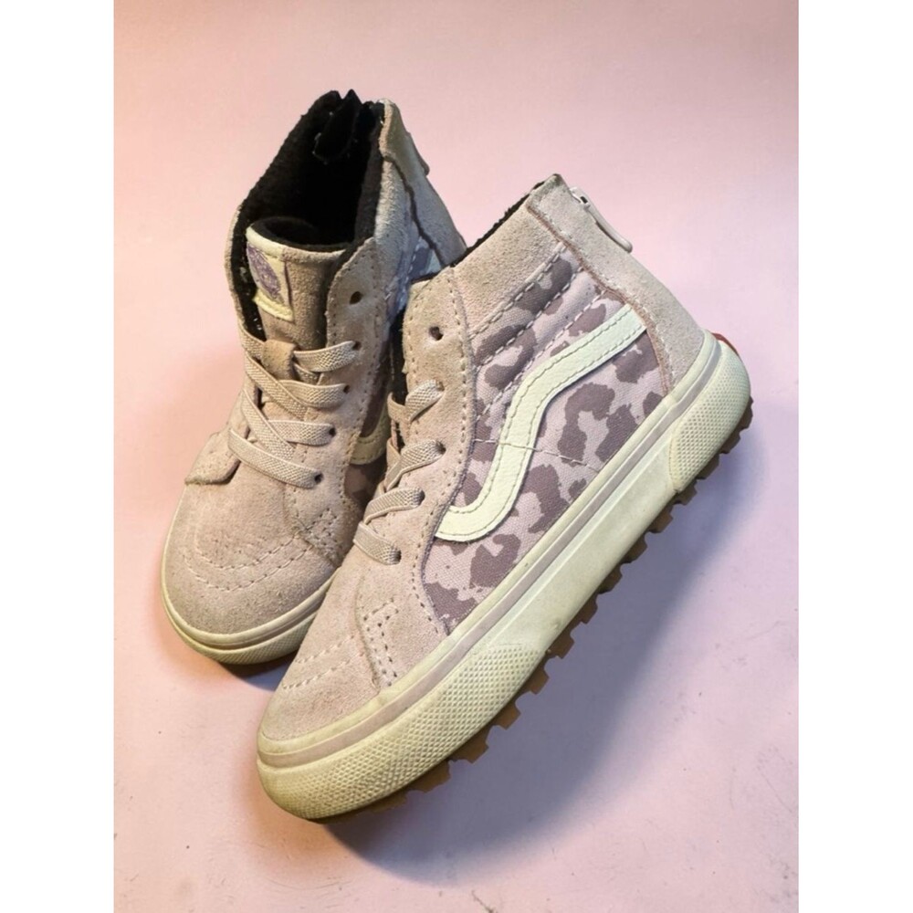 Vans Toddler Sk8-Hi Zip Up Back MTE-1 Orchid Ice Leopard - Size 8 Toddler
